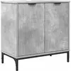 Image de vidaXL Armoire pour lavabo Béton Gris 60,5 x 33,5 x 61 cm Bois composite