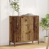 Image de vidaXL Sideboard vieux bois 79,5 x 33 x 82 cm Matériau dérivé du bois