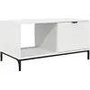 Image de vidaXL Table basse à tiroirs, blanche, 90 x 49 x 46 cm, aggloméré
