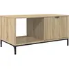 Image de vidaXL Table basse en chêne Sonoma 90 x 49 x 46 cm, bois d'ingénierie