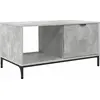 Image de vidaXL Table basse en béton gris 90 x 49 x 46 cm en aggloméré