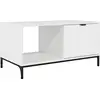 Image de vidaXL Table basse blanche brillante 90 x 49 x 46 cm en aggloméré