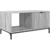 Image de vidaXL Table basse Sonoma grise 90 x 49 x 46 cm en aggloméré