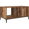 Image de vidaXL Table basse à tiroirs en bois recyclé 90 x 49 x 46 cm, aggloméré