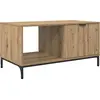 Image de vidaXL Table basse en chêne Artisan 90 x 49 x 46 cm, bois d'ingénierie