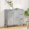 Image de Buffet vidaXL en béton gris 89,5 x 33 x 82 cm, aggloméré
