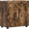 Image de vidaXL Ensemble d'armoires de salle de bain TULUM Chêne fumé 60 x 34 x 63 cm