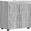 Image de vidaXL Ensemble d'armoires de salle de bain TULUM gris Sonoma 60 x 34 x 63 cm