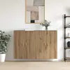 Image de vidaXL Armoire murale 2 pcs Chêne Artisan 69,5 x 34 x 90 cm Bois composite