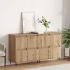 Image de Armoire de rangement vidaXL, lot de 2, chêne Artisan, 60 x 35 x 70 cm