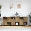 Image de Buffet vidaXL 3 pièces, chêne Artisan, 60 x 35 x 70 cm
