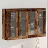 Image de vidaXL Armoires murales 2 pcs vieux bois 69,5 x 34 x 90 cm