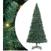 Image de vidaXL Arbre de Noël artificiel pré-éclairé avec jeu de boules vert