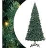 Image de vidaXL Arbre de Noël artificiel pré-éclairé avec jeu de boules vert