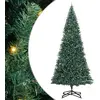 Image de vidaXL Arbre de Noël artificiel pré-éclairé avec jeu de boules vert