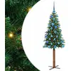 Image de Arbre de Noël fin, vert, 150 cm (vidaXL)