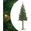 Image de Arbre de Noël fin, vert, 150 cm (vidaXL)