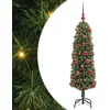 Image de vidaXL Sapin de Noël artificiel avec 150 LEDs avec support Vert 120 cm