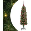 Image de vidaXL Sapin de Noël artificiel avec 150 LEDs avec support Vert 150 cm