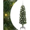 Image de vidaXL Sapin de Noël artificiel avec 150 LEDs avec support Vert 150 cm