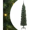 Image de vidaXL Arbre de Noël artificiel avec 300 LED avec support Vert 180 cm