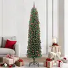 Image de vidaXL Arbre de Noël artificiel avec 300 LED avec support Vert 210 cm