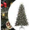 Image de vidaXL Arbre de Noël artificiel vert 180 cm PVC, plastique et acier