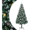 Image de vidaXL Arbre de Noël artificiel avec 300 LED avec support Vert 210 cm