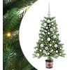 Image de vidaXL Arbre de Noël avec 150 LEDs avec support Vert 90 cm PE