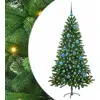 Image de vidaXL Arbre de Noël avec 150 LEDs avec support Vert 150 cm PE