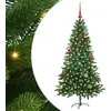 Image de vidaXL Arbre de Noël avec 150 LEDs avec support Vert 150 cm PE