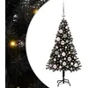 Image de Arbre de Noël noir vidaXL, 120 cm, en PVC