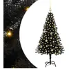 Image de vidaXL, sapin de Noël noir, 150 cm, en PVC