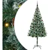 Image de vidaXL Arbre de Noël artificiel vert 180 cm PVC et acier