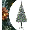 Image de vidaXL Arbre de Noël artificiel vert 180 cm PVC et acier