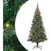 Image de vidaXL Sapin de Noël artificiel pré-éclairé vert 180 cm