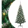 Image de vidaXL Sapin de Noël artificiel pré-éclairé vert 180 cm
