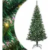 Image de vidaXL Sapin de Noël artificiel pré-éclairé vert 210 cm