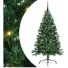 Image de vidaXL Arbre de Noël artificiel pré-éclairé vert 150 cm PVC