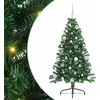 Image de vidaXL Arbre de Noël artificiel pré-éclairé vert 150 cm PVC