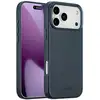 Image de Accezz Coque arrière en cuir avec MagSafe pour Apple iPhone 17 Pro Max - Nightfall Blue - Neuf