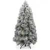 Image de XMS-Trees Arbre de Noël artificiel Fairbanks H240 x Ø117 cm - LED incluse - avec branches enneigées - difficilement inflammable