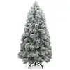 Image de XMS-Trees Arbre de Noël artificiel Fairbanks H240 x Ø117 cm - avec branches recouvertes de neige - difficilement inflammable