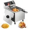 Image de Table de friture électrique - 3100 watts - 9 litres - Un bac - Acier inoxydable - Contrôle de la température - Protection contre la surchauffe - Avec couvercle