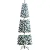 Image de SucceBuy Arbre de Noël artificiel 1,98m avec 250 LED et 814 branches