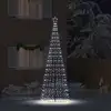 Image de Vidaxl Led Christmas Tree Ekenas 400 Cm 800 Leds Cool White Steel