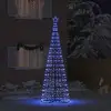 Image de Arbre De Noël Led Ekenas 400 Cm 800 Led Bleu Acier Bleu Vidaxl
