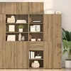 Image de Buffet haut vidaXL en chêne Artisan 50 x 42,5 x 185 cm, aggloméré