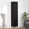 Image de vidaXL Buffet haut noir aspect chêne 34,5 x 34 x 90 cm en aggloméré