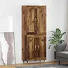 Image de vidaXL Buffet haut en bois recyclé 69,5 x 34 x 90 cm, aggloméré